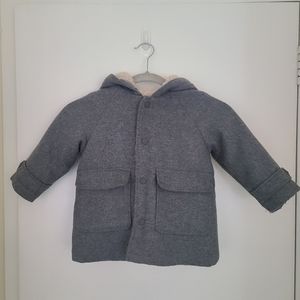 ZARA Gray Pea Coat Four Girl/Boy Size 18-24 months